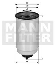 MANN-FILTER WK9041x Kraftstoffwechselfilter