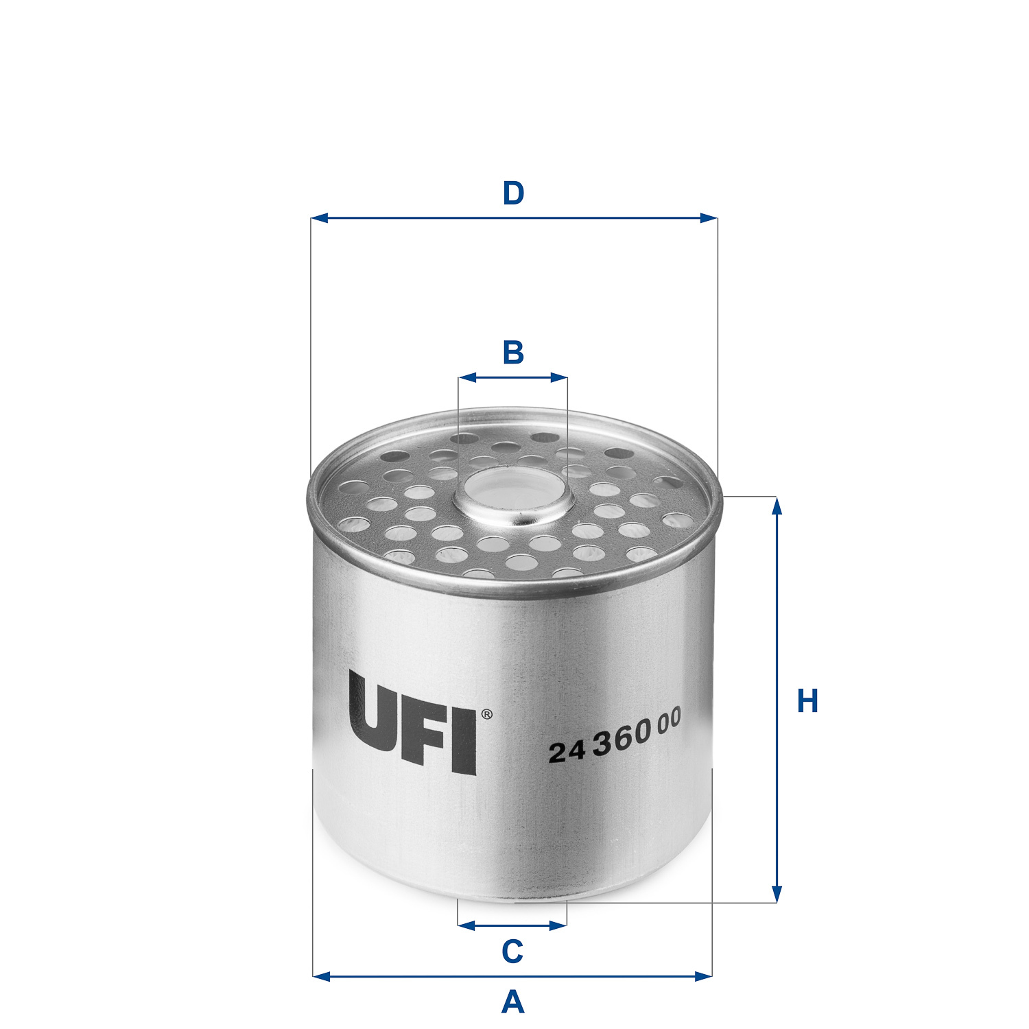 UFI FILTERS 24.360.00 Kraftstofffilter SpinOn