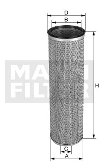 MANN-FILTER CF22269 Luftfilterelement (Sekundärelement)