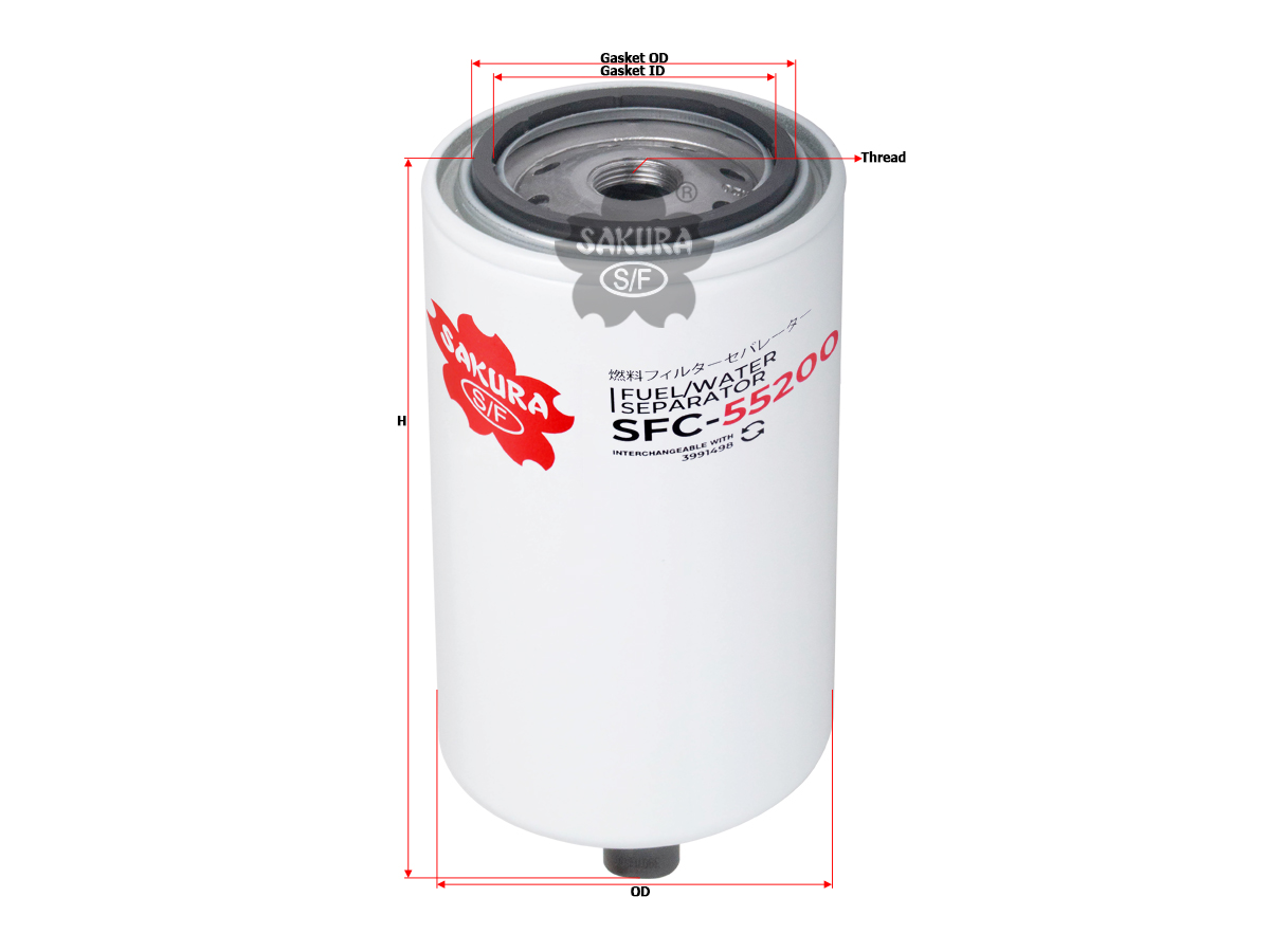 SAKURA SFC-55200 Kraftstoff/Wasserabscheider