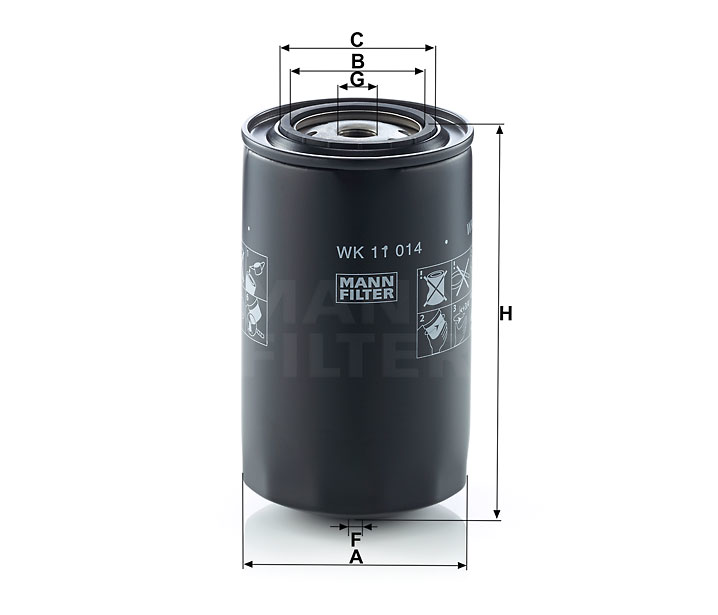 MANN-FILTER WK11014 Kraftstoffwechselfilter