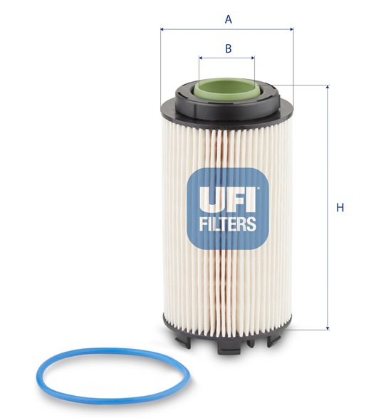 UFI FILTERS 26.148.01 Kraftstofffilterelement (metallfrei)