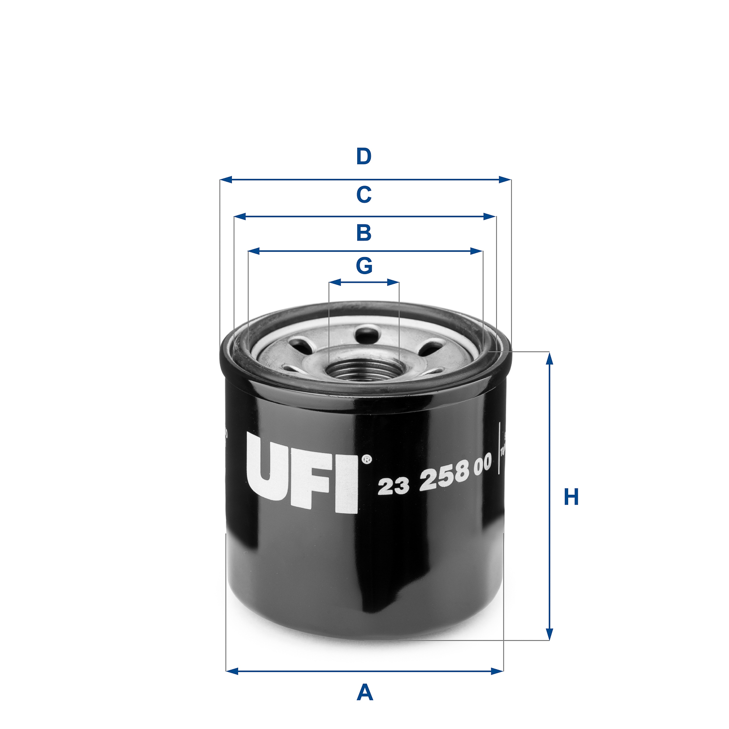 UFI FILTERS 23.258.00 Ölfilter SpinOn