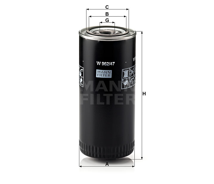 MANN-FILTER W962/47 Wechselfilter SpinOn