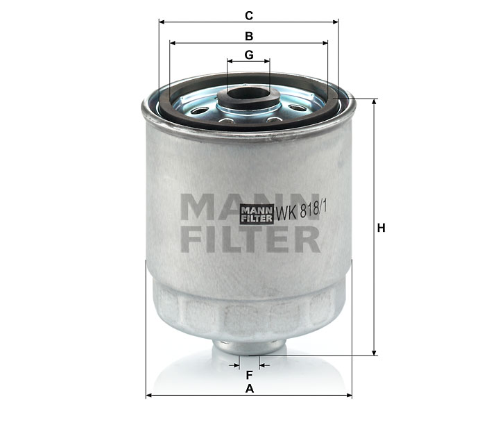 MANN-FILTER WK818/1 Kraftstoffwechselfilter
