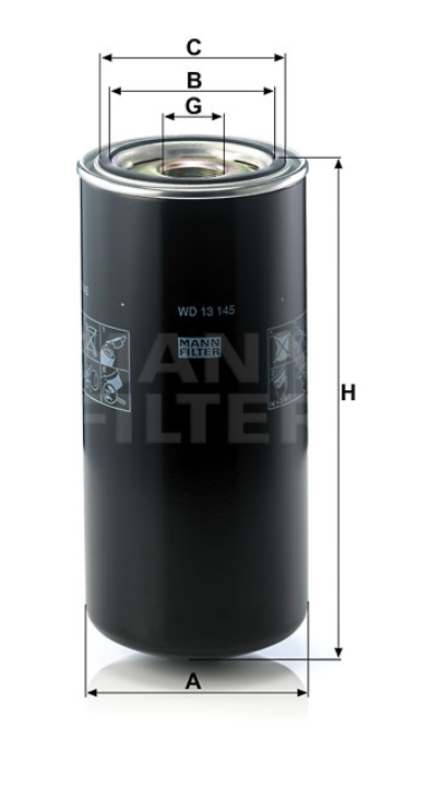 MANN-FILTER WD13145 Wechselfilter SpinOn