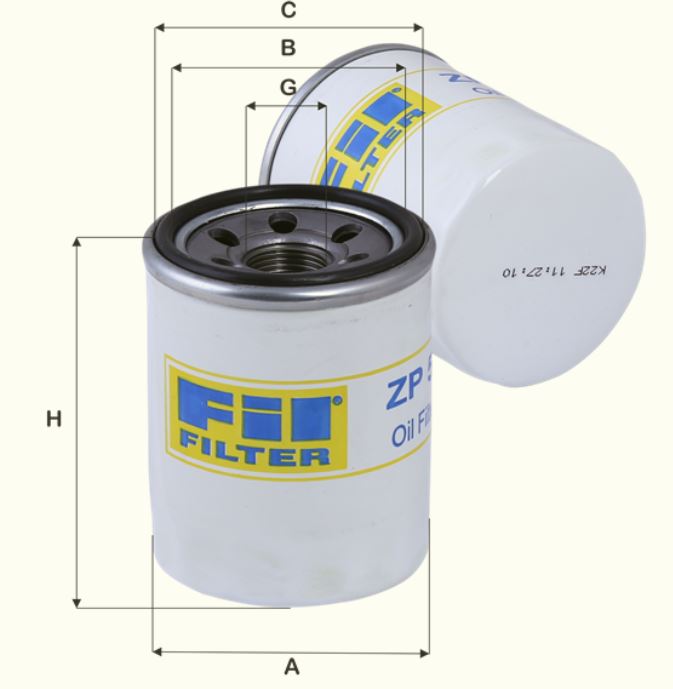 Fil Filter ZP55 Ölfilter SpinOn