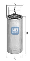 UFI FILTERS 24.314.00 Kraftstofffilter SpinOn