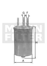 MANN-FILTER WK8069 Kraftstoff-Leitungsfilter Inline