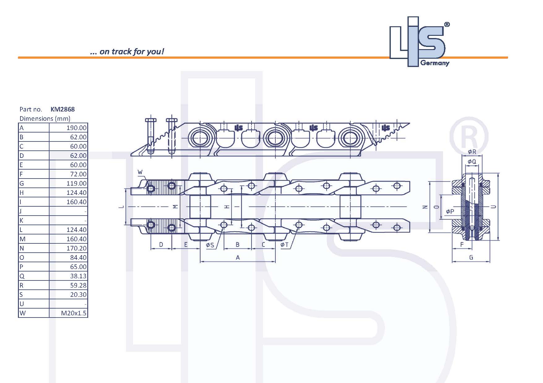 LINK ASSY 46 L LUBRICATED