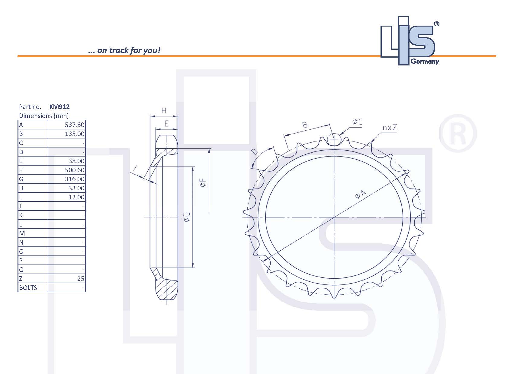 SPROCKET RIM T=25