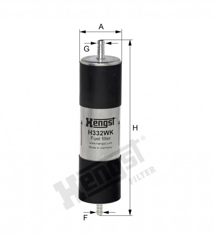 HENGST FILTER H332WK Kraftstoff-Leitungsfilter Inline