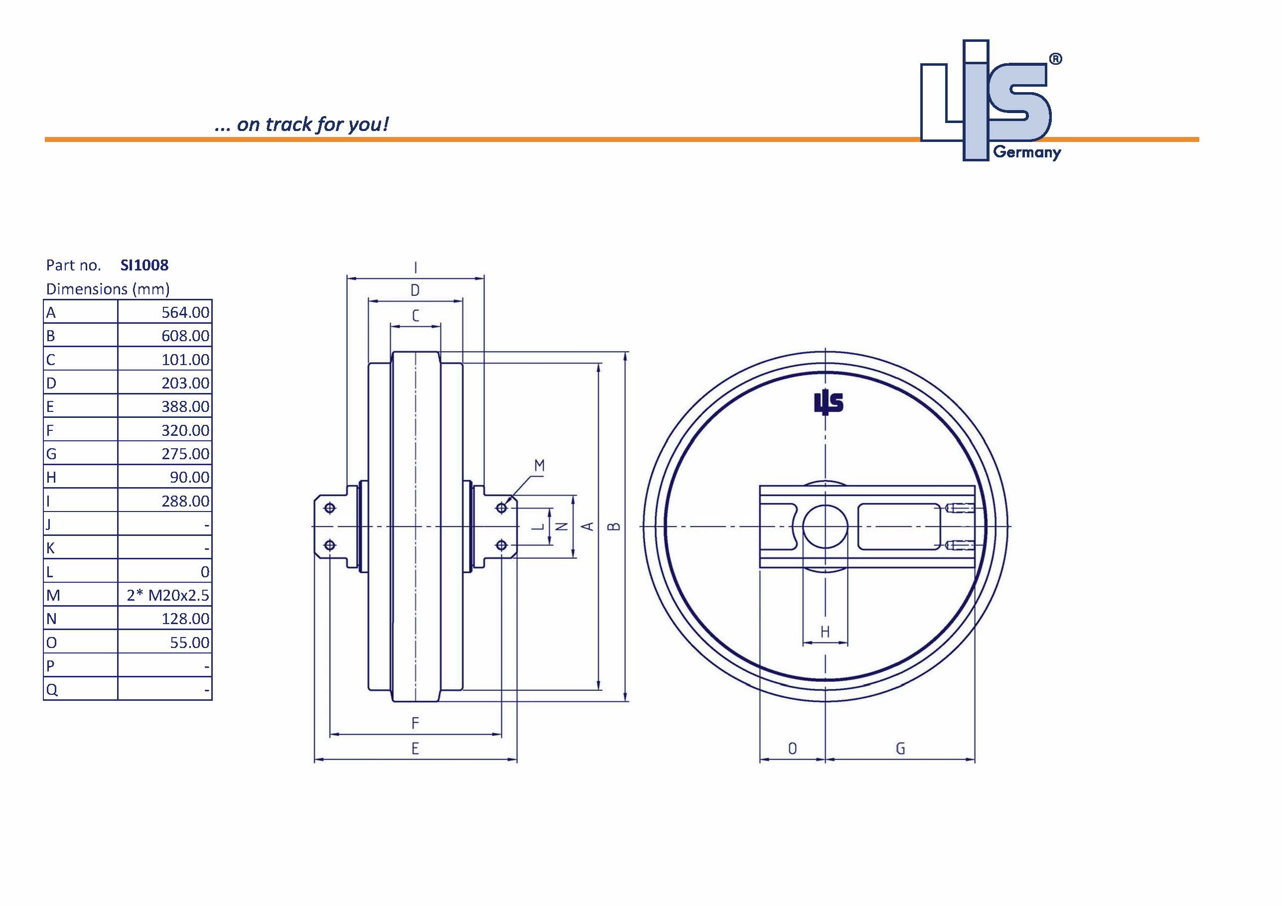 LIS® Idler with Brackets SI1008