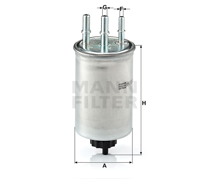 MANN-FILTER WK829/3 Kraftstoff-Leitungsfilter (Inline)