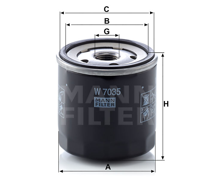 MANN-FILTER W7035 Wechselfilter