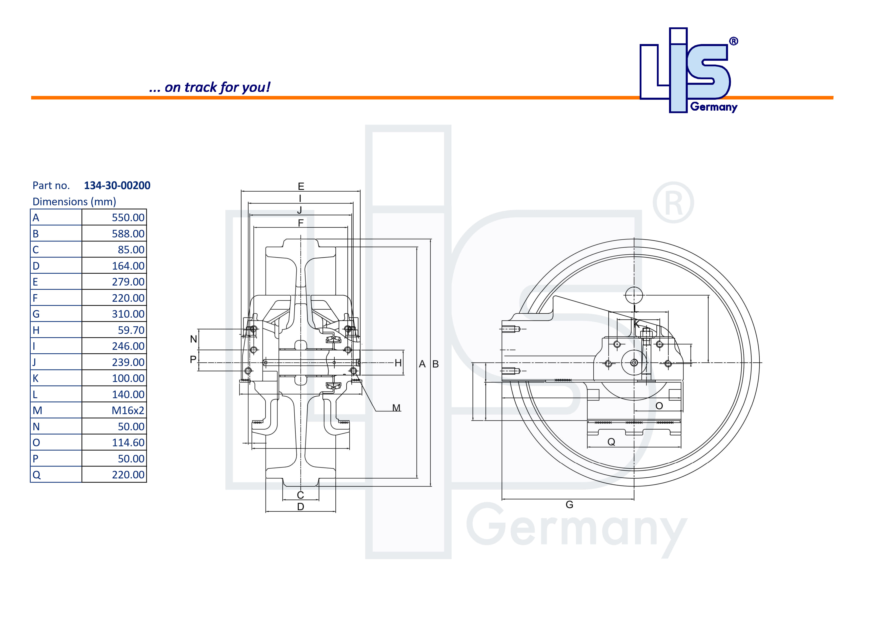 LIS® Idler with Brackets 134-30-00200