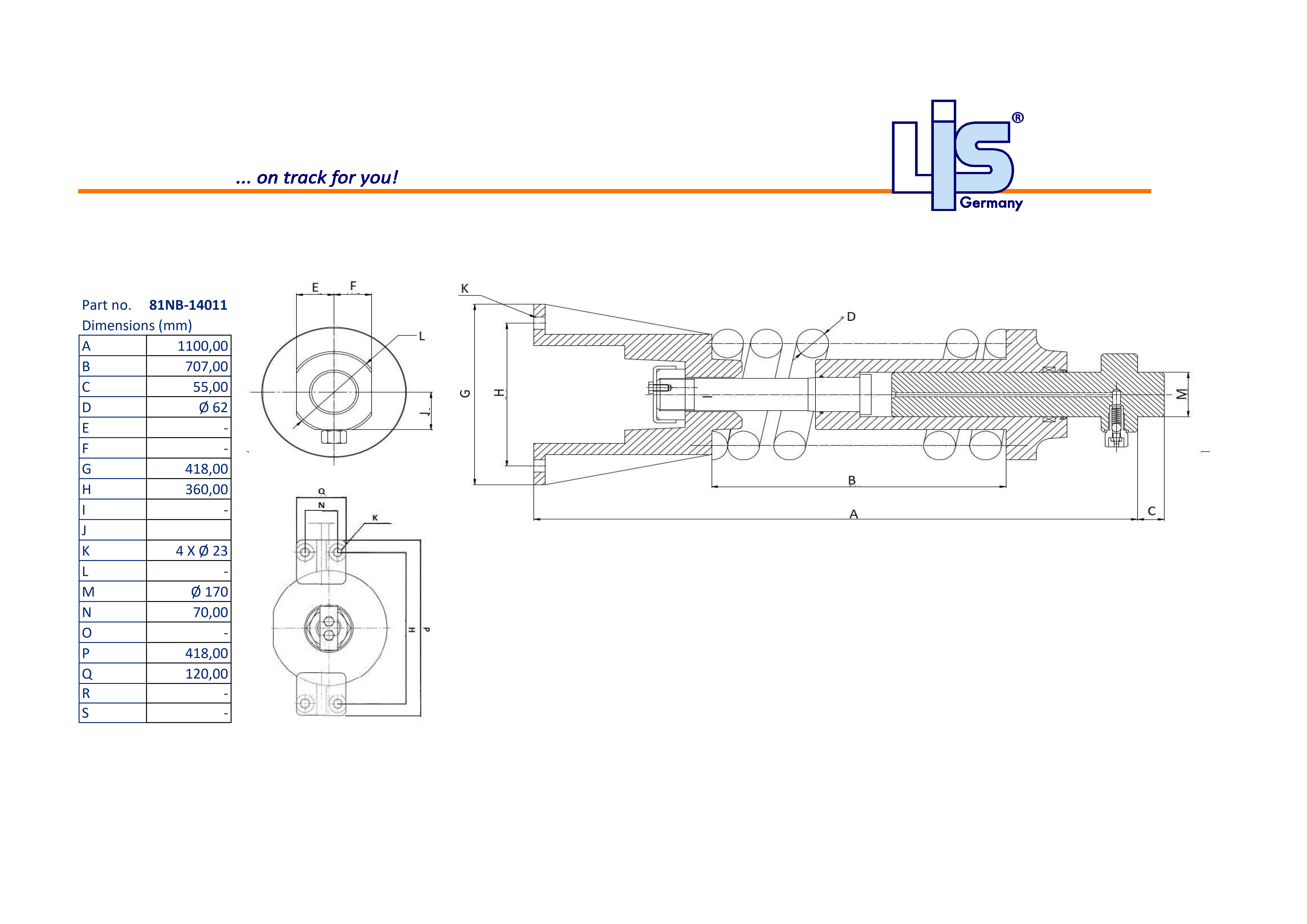 TRACK ADJUSTER & SPRING ASSEMBLY