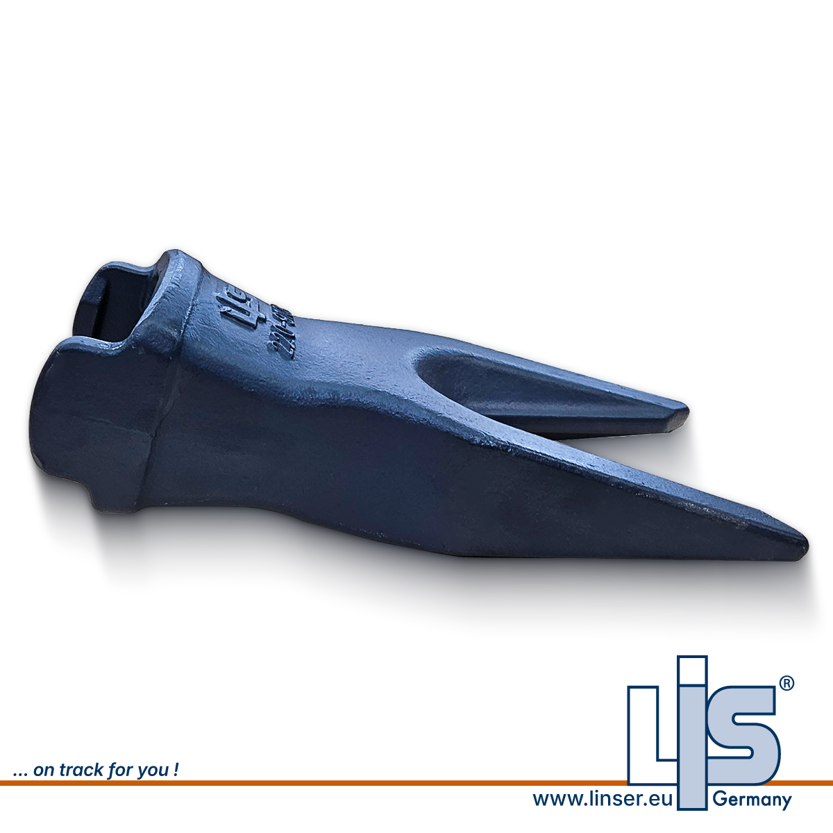 LIS Baggerzahn K100 2209108 von der Seite für CAT K-System.