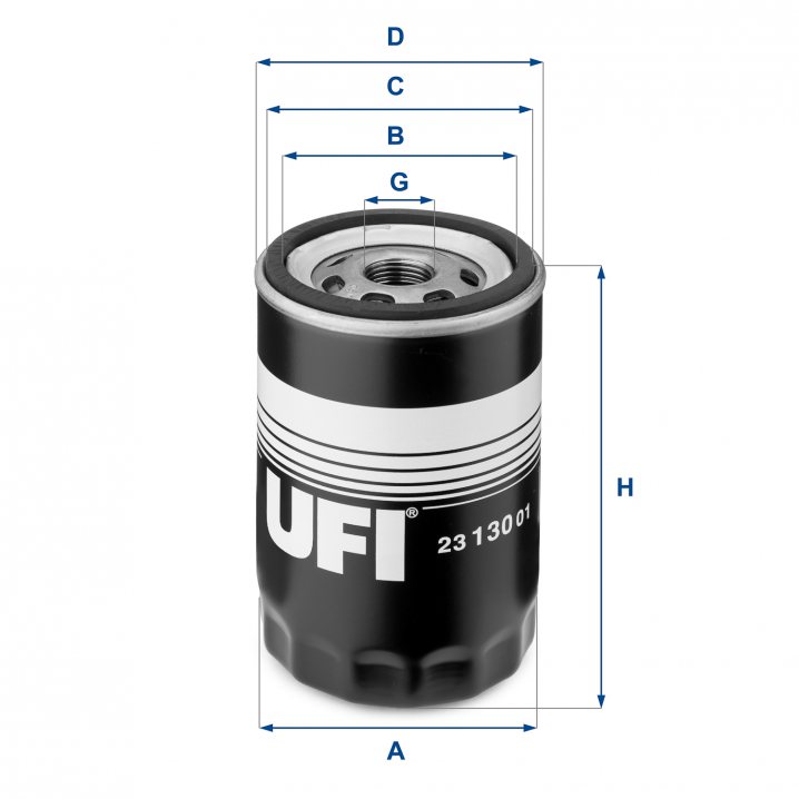UFI FILTERS 23.130.01 Ölfilter SpinOn