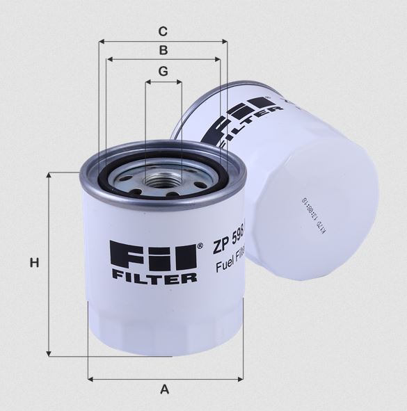 Fil Filter ZP598F Kraftstoffwechselfilter