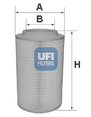 UFI FILTERS 27.650.00 Luftfilterelement