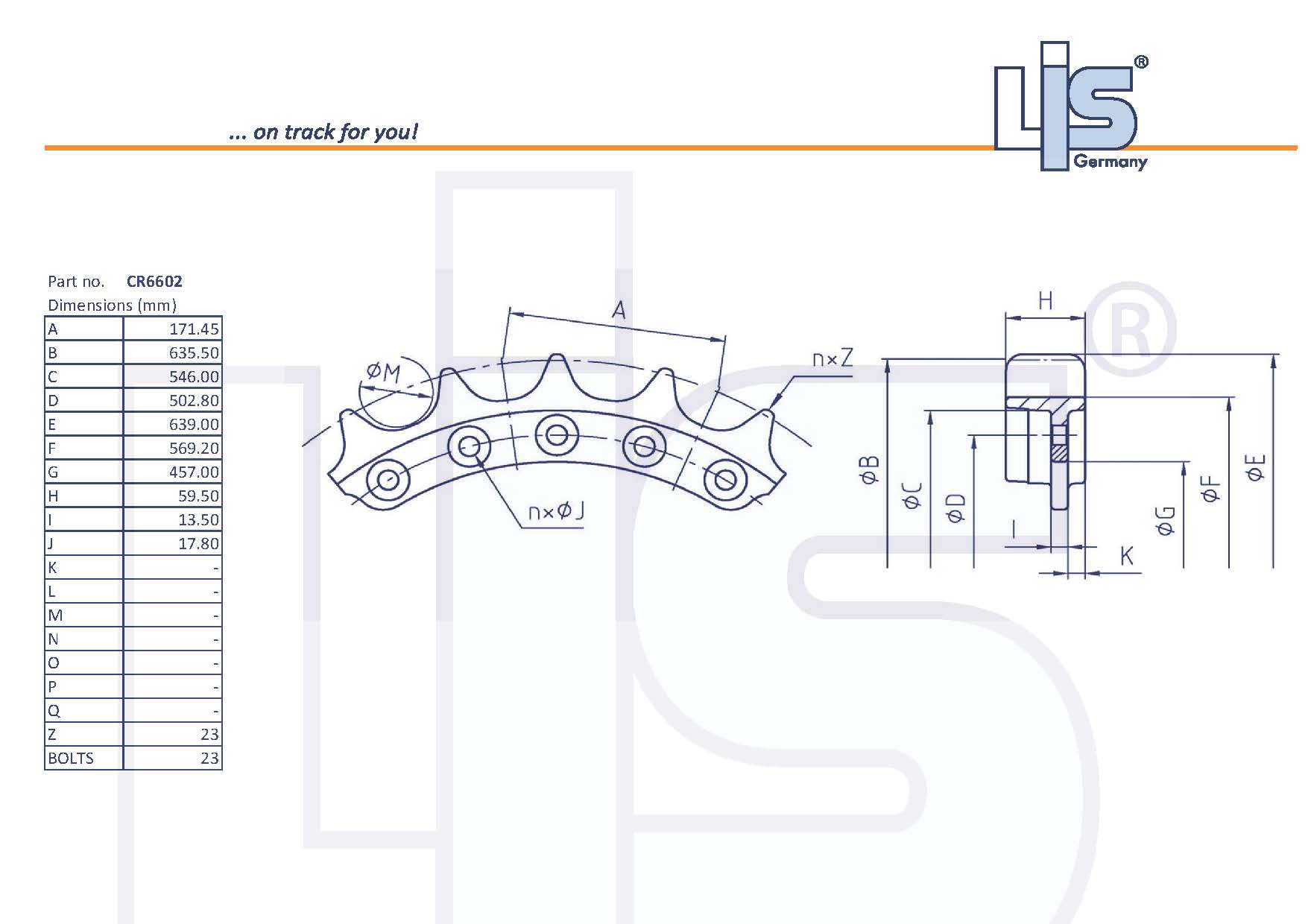 LIS® Segment Group CR6602