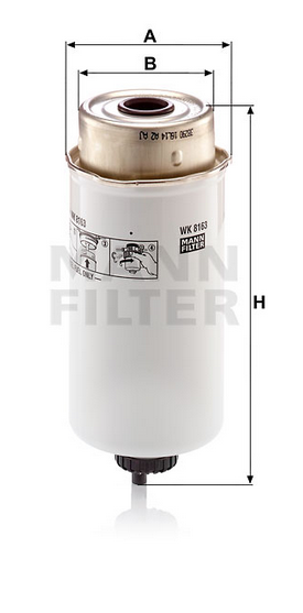 MANN-FILTER WK8163 Kraftstofffilter SpinOn