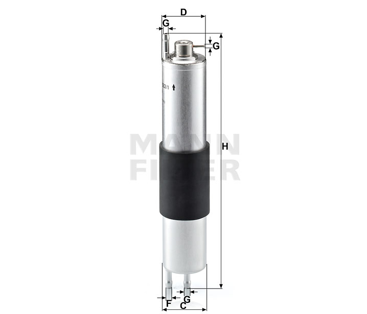 MANN-FILTER WK532/1 Kraftstoff-Leitungsfilter (Inline)