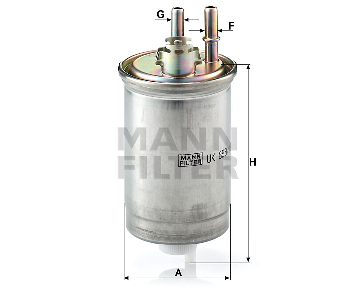 MANN-FILTER WK853/18 Kraftstoff-Leitungsfilter (Inline)