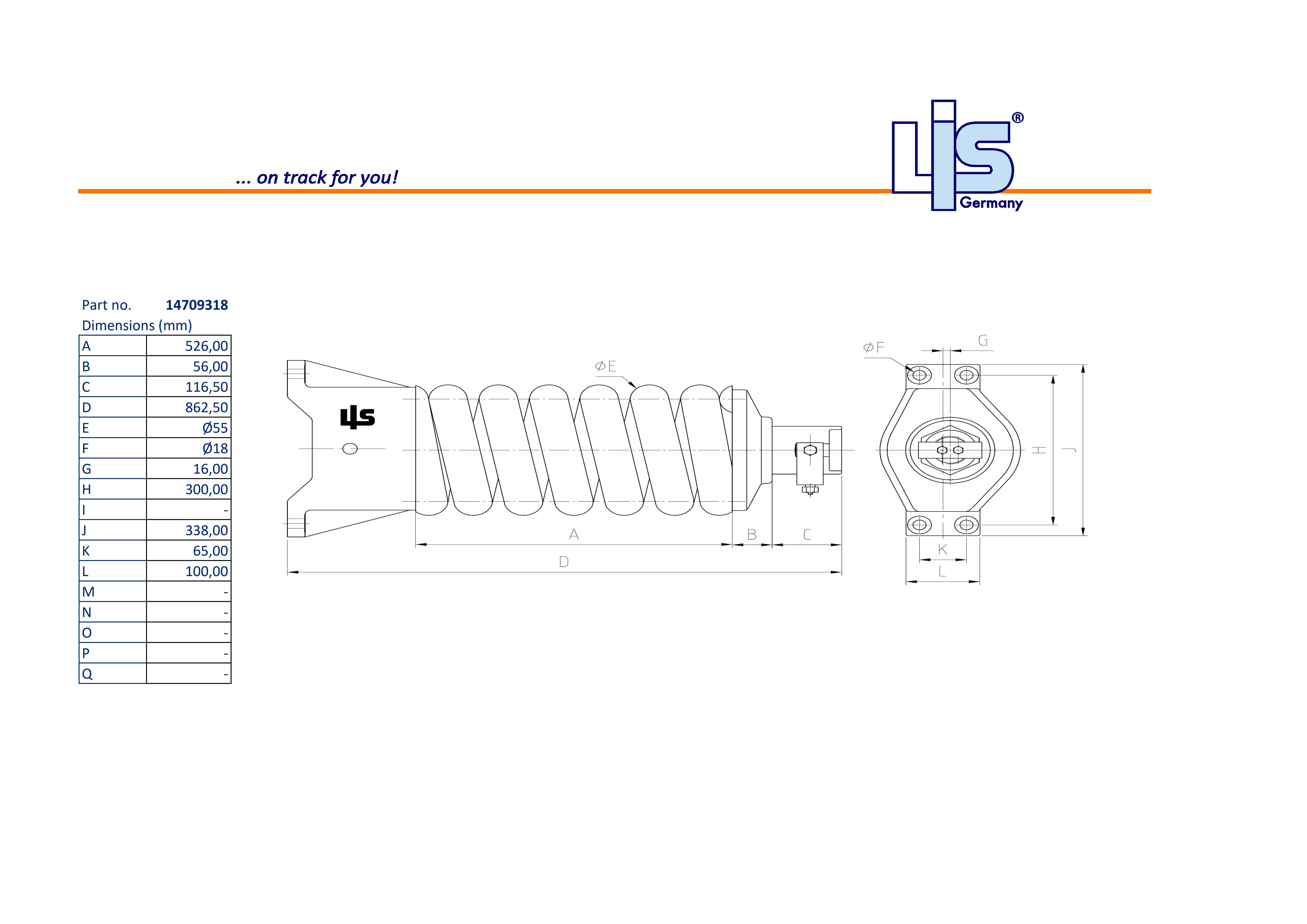 TRACK ADJUSTER & SPRING ASSEMBLY