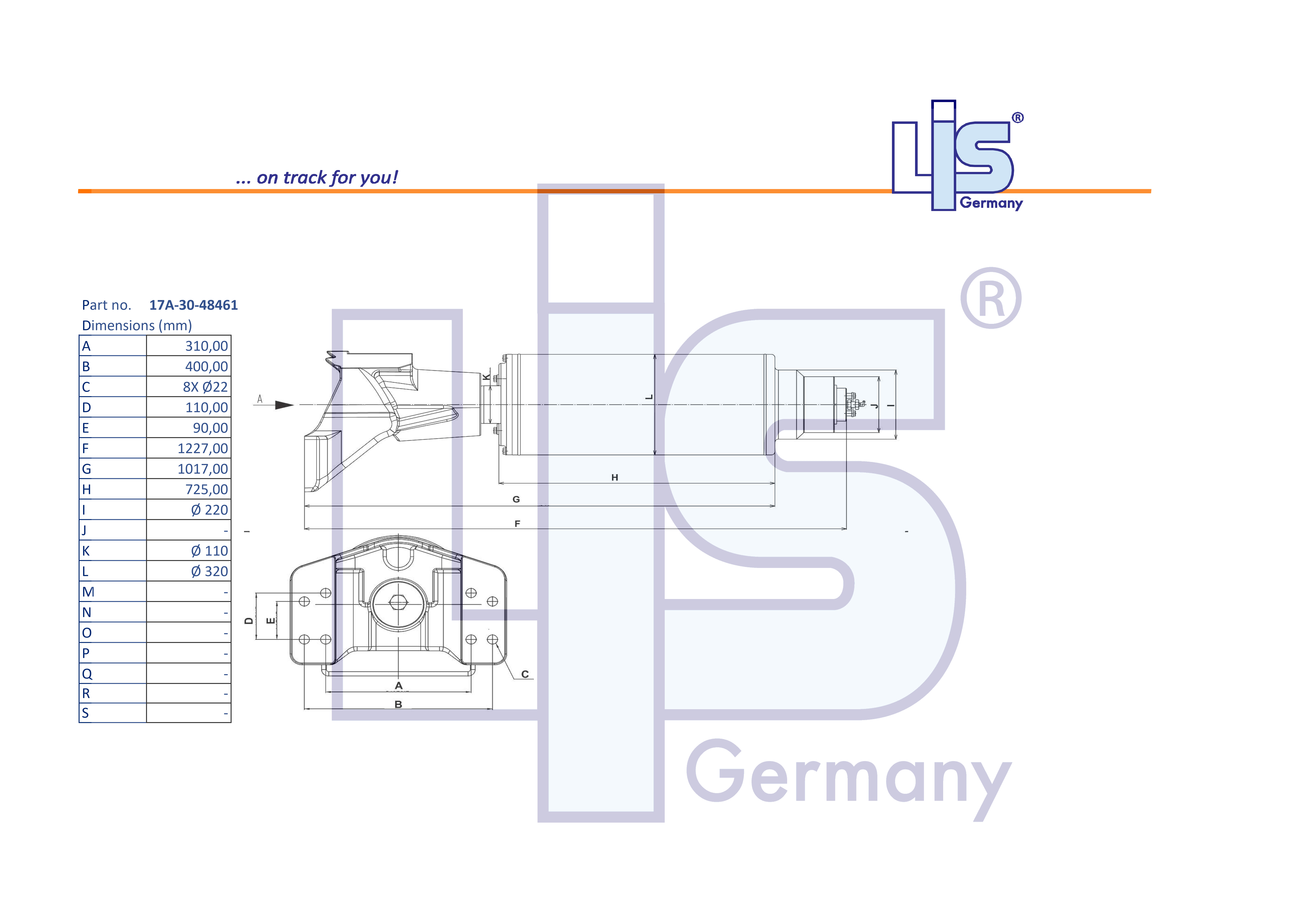 TRACK ADJUSTER & SPRING ASSEMBLY to fit
Komatsu e.g. D155A, D155AX