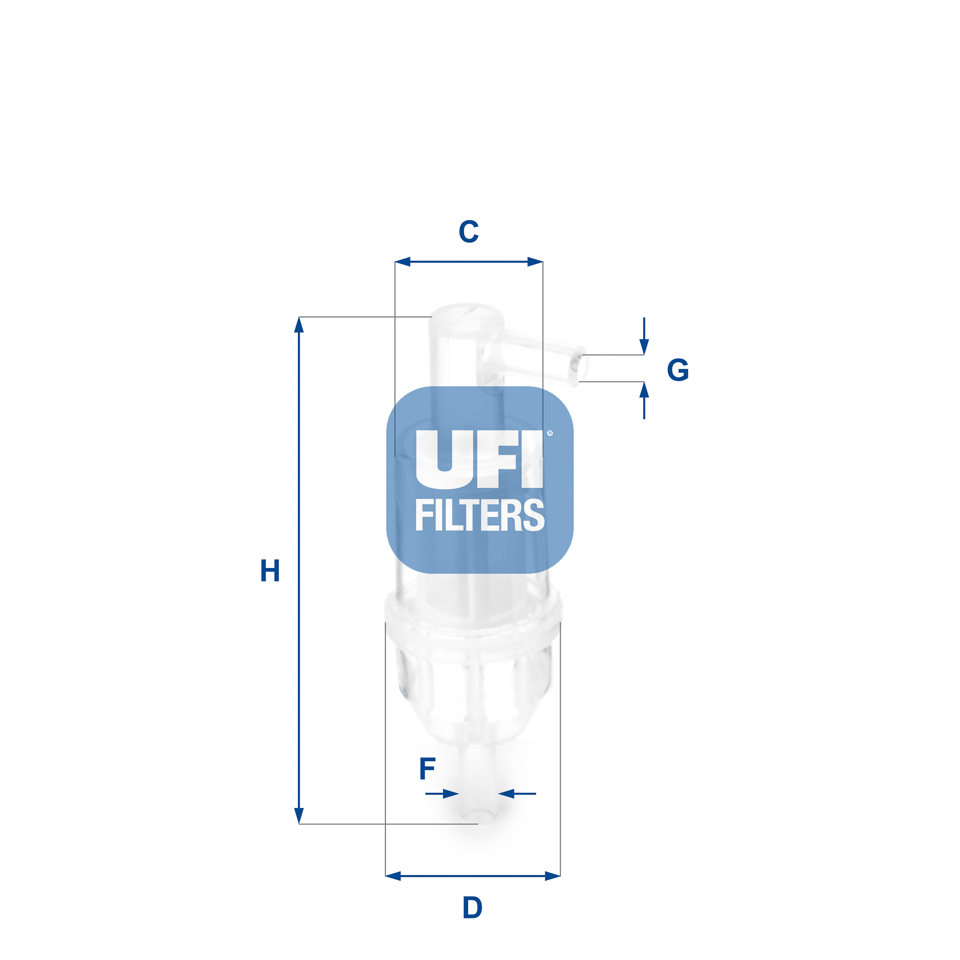 UFI FILTERS 31.013.00 Kraftstoff-Leitungsfilter Inline
