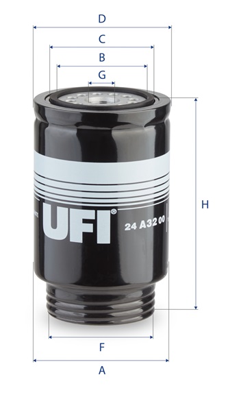 UFI FILTERS 24.A32.00 Kraftstofffilter SpinOn
