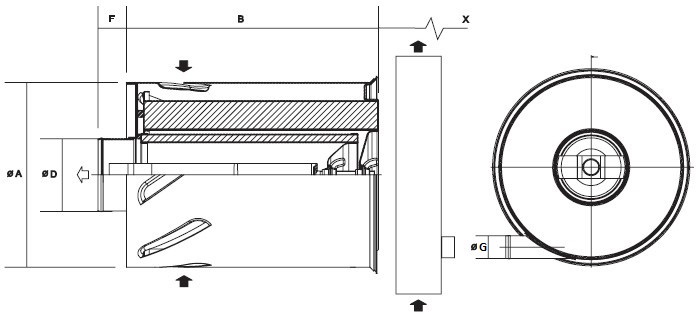 DONALDSON air filter B100067 (AxialSeal FLB)