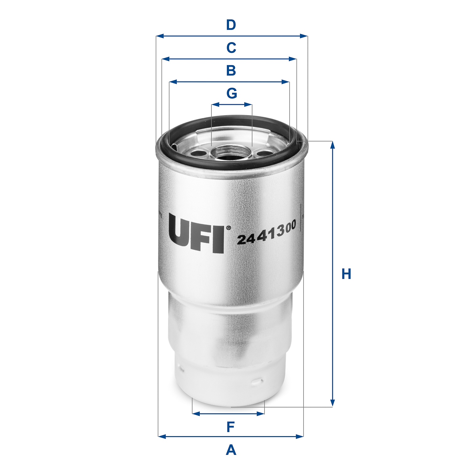 UFI FILTERS 24.413.00 fuel filter element