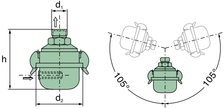 MANN+HUMMEL 4100482183 Luftfilter (Dämpferfilter G 1/2)