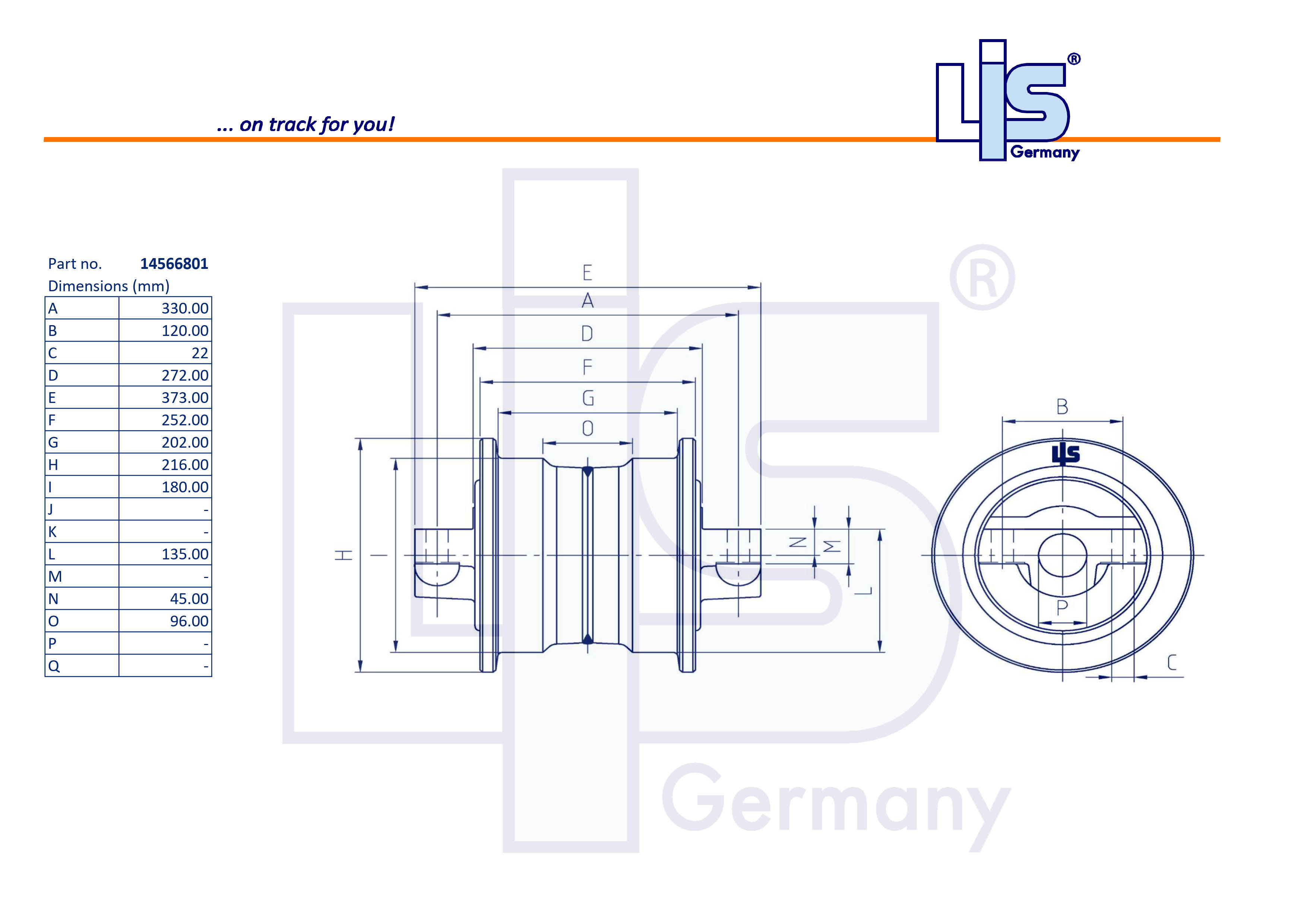 LIS® Track Roller 14566801