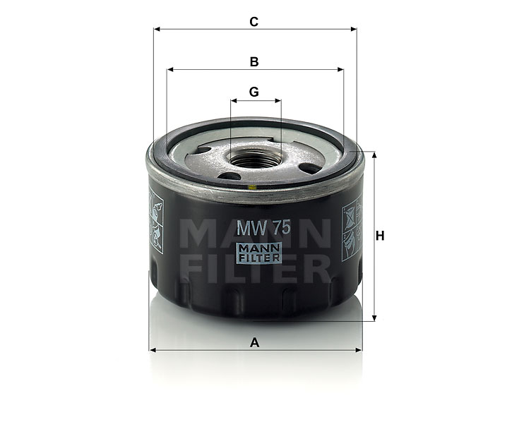 MANN-FILTER MW75 Wechselfilter SpinOn