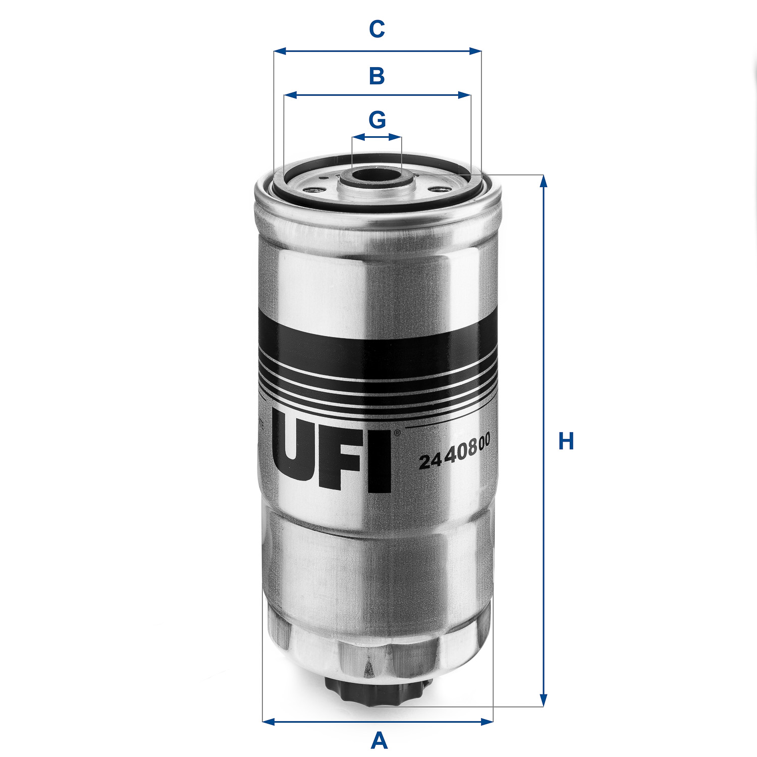 UFI FILTERS 24.408.00 fuel filter element