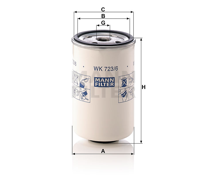 WK723/6 Kraftstoffwechselfilter