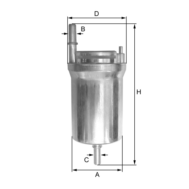 Fil Filter ZP8049FL Kraftstoff-Leitungsfilter (Inline)