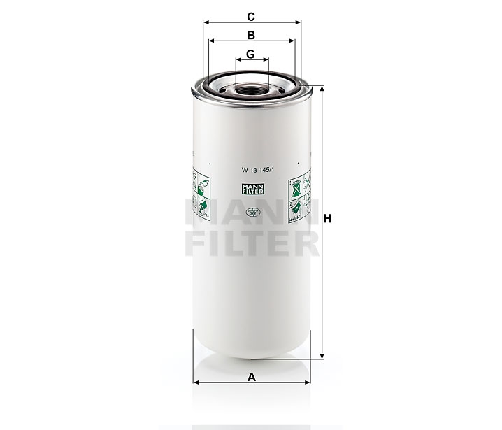 MANN-FILTER W13145/1 Wechselfilter SpinOn