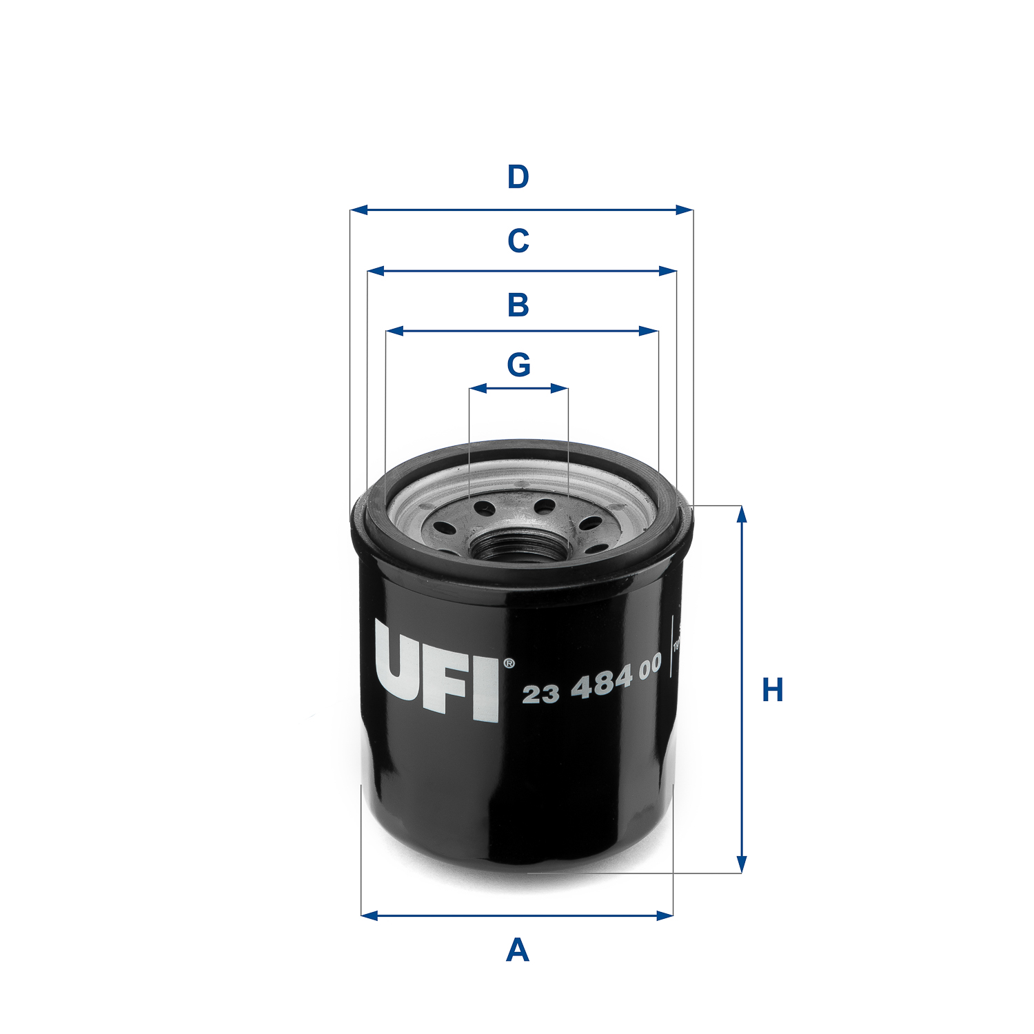 UFI FILTERS 23.484.00 Ölfilter SpinOn