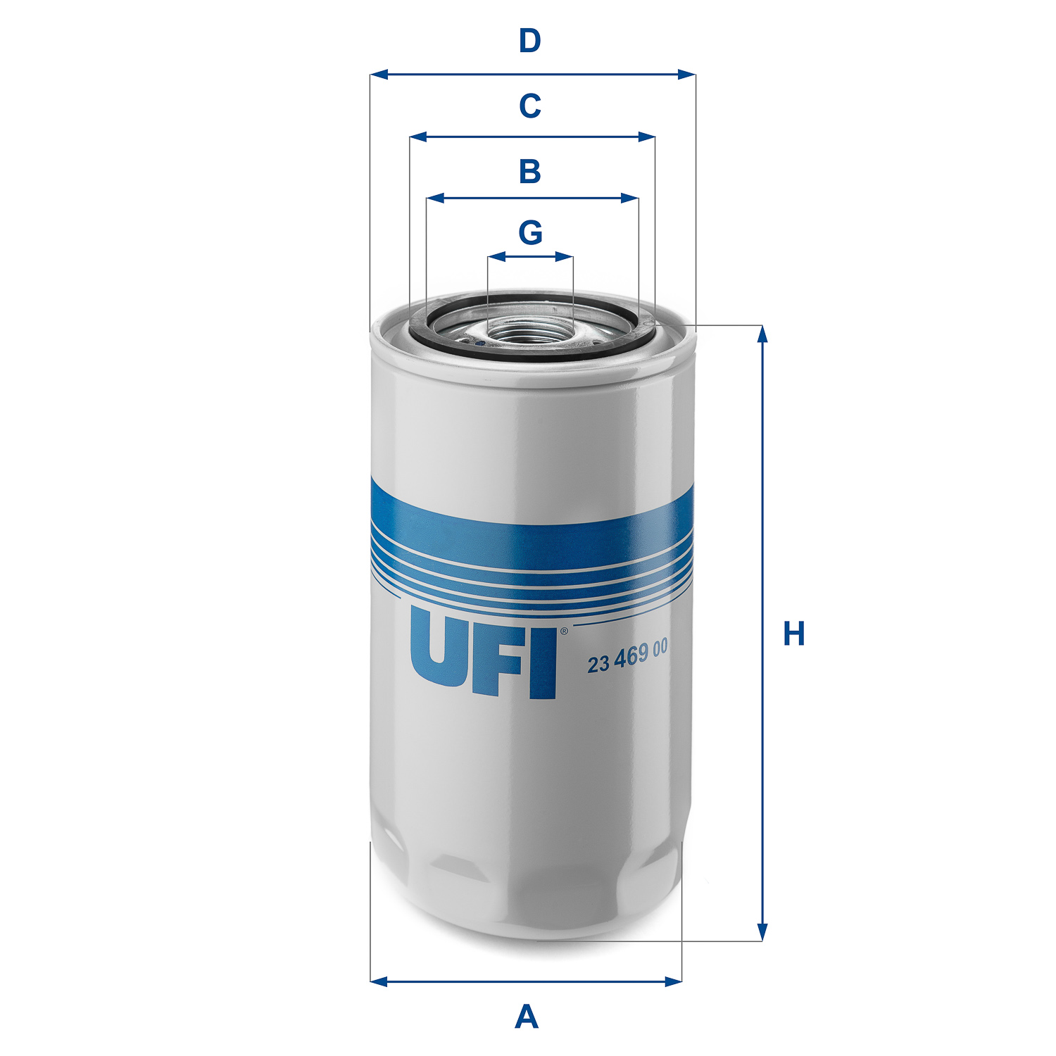 UFI FILTERS 23.469.00 oil filter spin-on