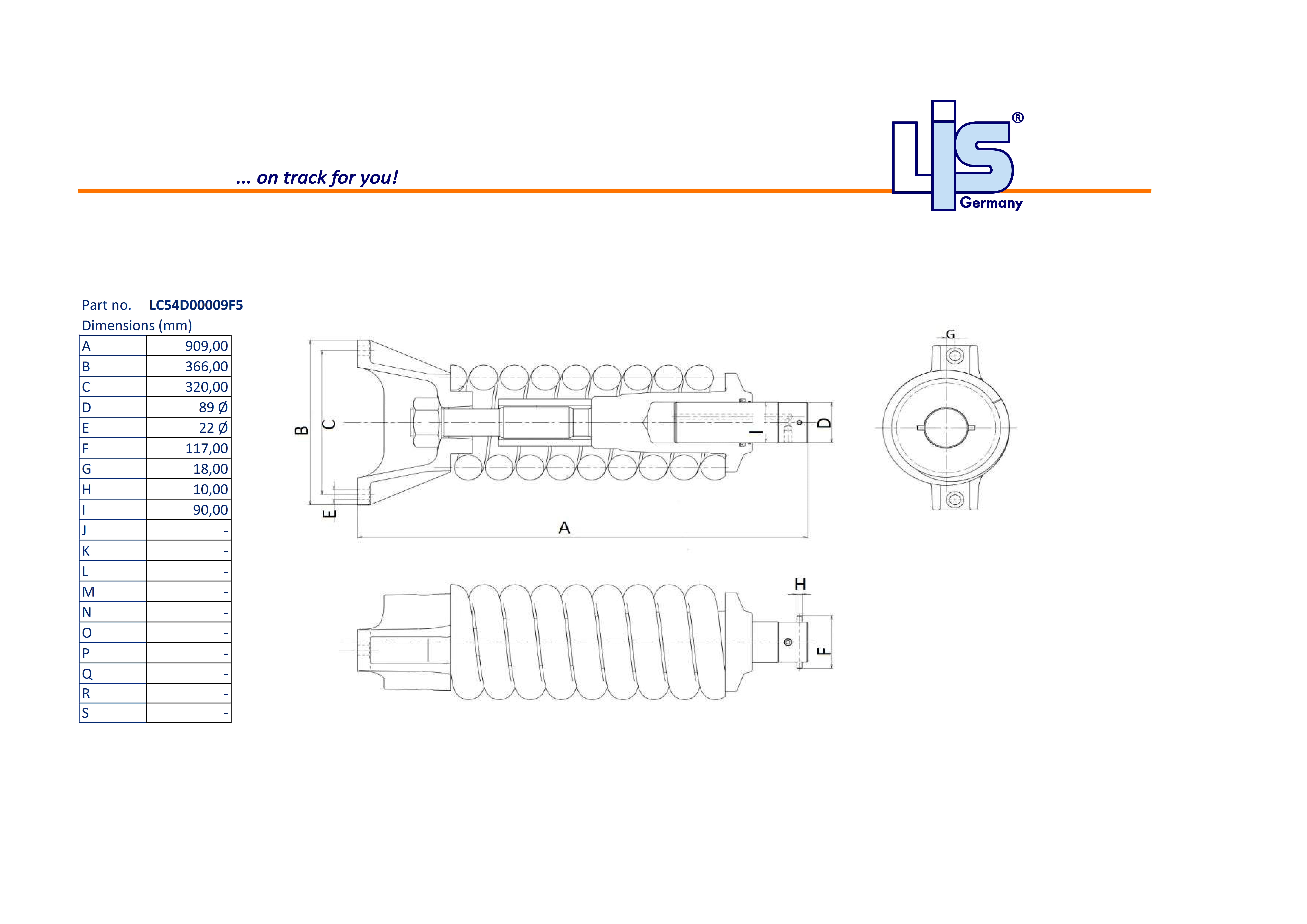 TRACK ADJUSTER to fit SI1008,LC54D00009F