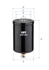 UFI FILTERS 48.012.00 Kraftstofffilter SpinOn