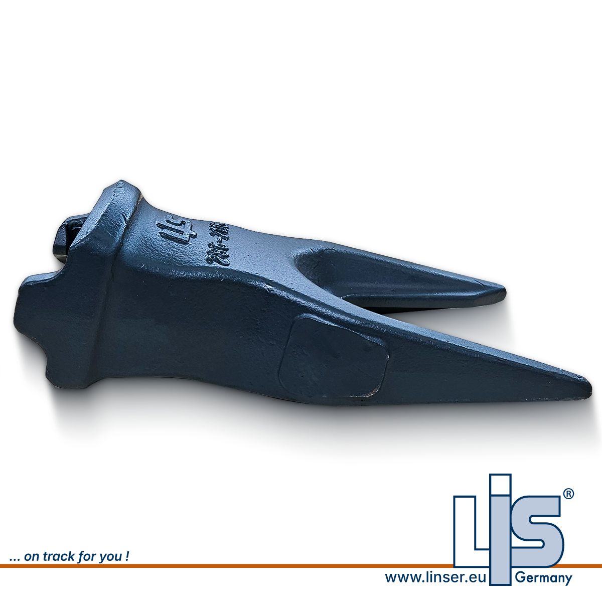 LIS Baggerzahn K110 2862116 von der Seite für CAT K-System.