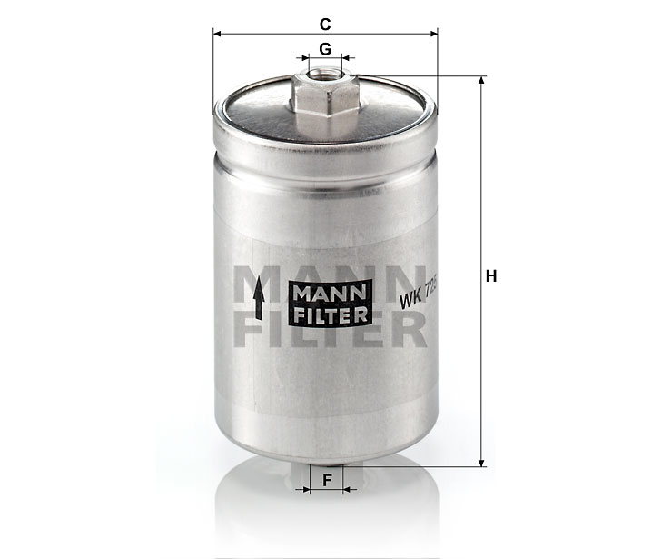 MANN-FILTER WK725 Kraftstoffwechselfilter