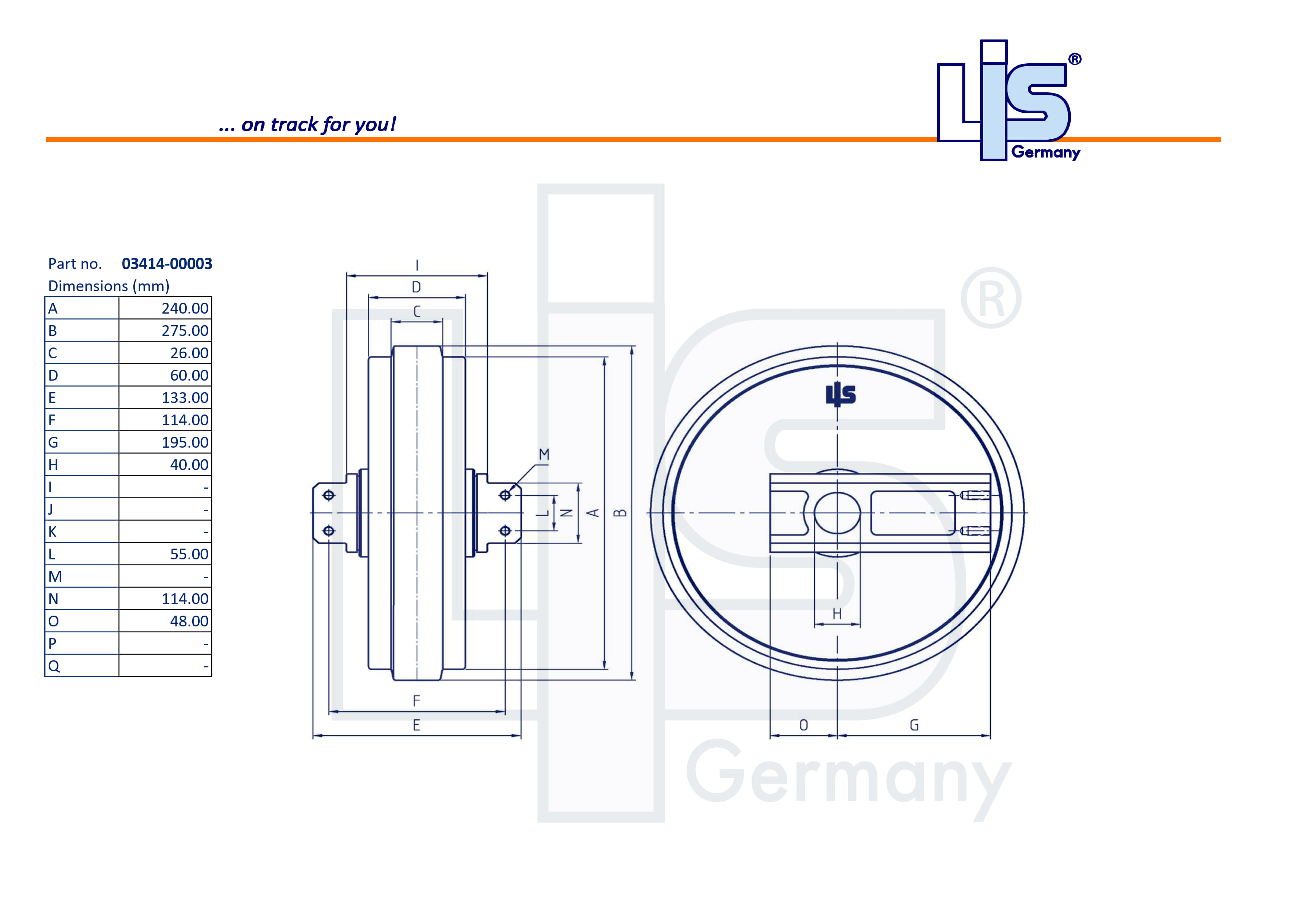 Idler W/Brackets suitable for
03414-00003,0341400003,03414-00004