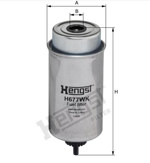 HENGST FILTER H677WK Kraftstofffilter SpinOn